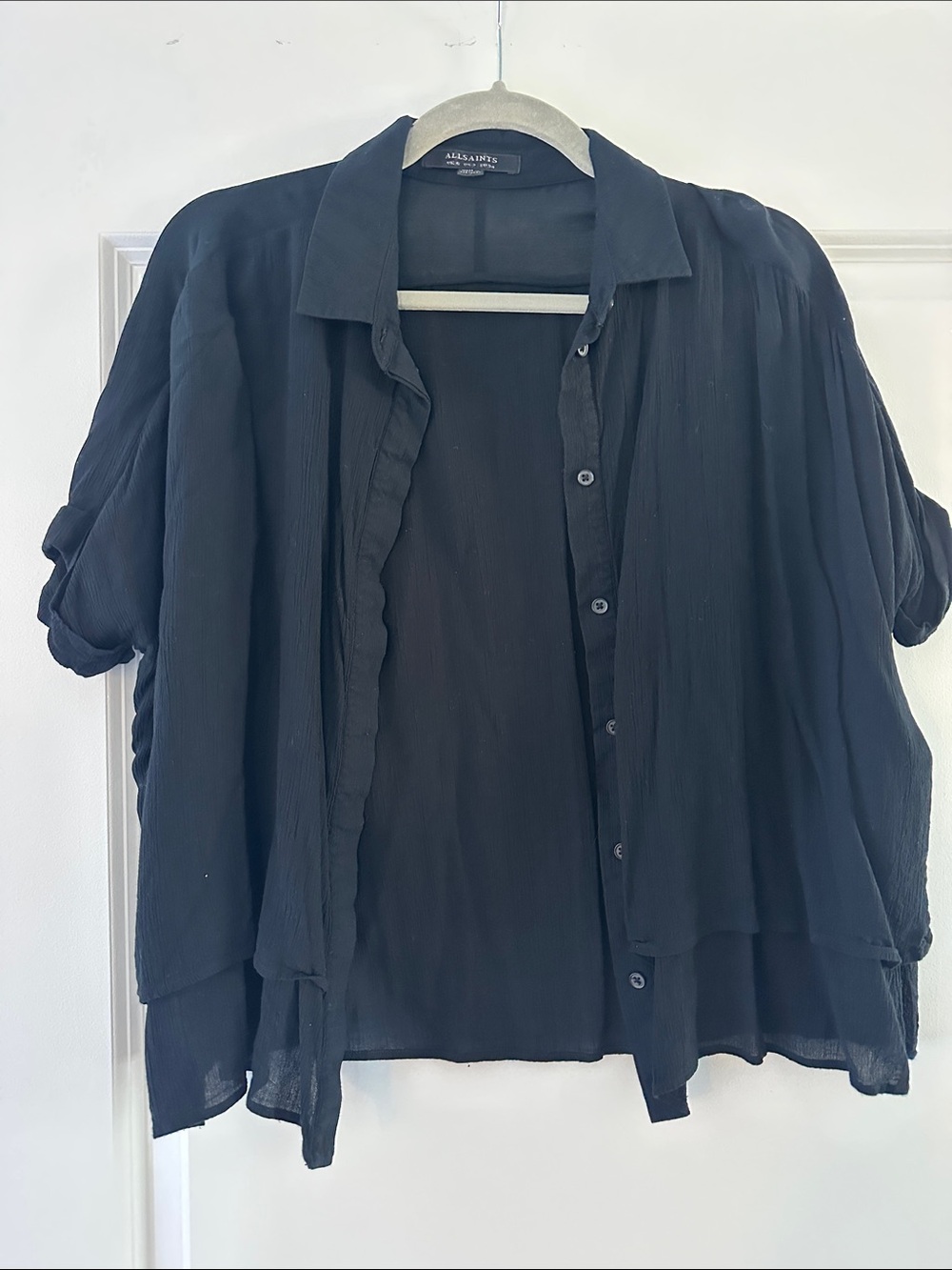 All Saints Black Blouse